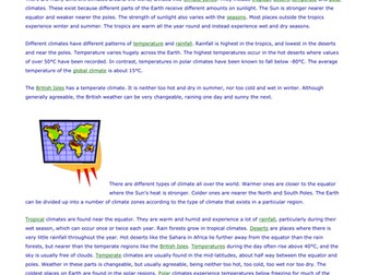 World Climate Zones Information