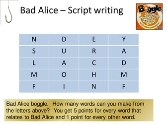 Bad Alice Jean Ure SOW