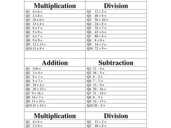 Basic Numeracy Skills