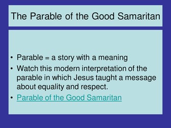 The Parable of the Good Samaritan Powerpoint