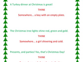 Christmas Poetry Poem and Resources