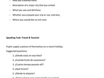 Controlled Assessment - Travel & Tourism