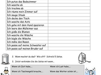 Wie hilfst du im Haushalt?