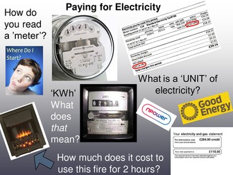 Paying for Electricity starter activity