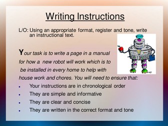 Instructional non-fiction writing