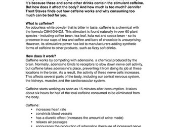Article: What's wrong w/ too much caffeine?