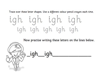TES Phonics Does Handwriting - igh