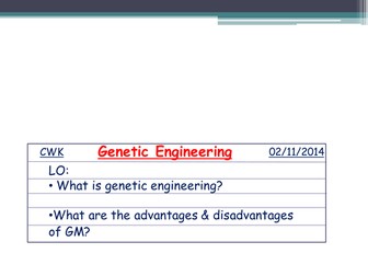 Genetic Engineering Powerpoint