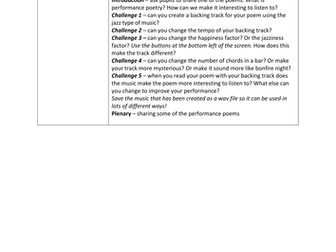 Performance Poetry and Songsmith