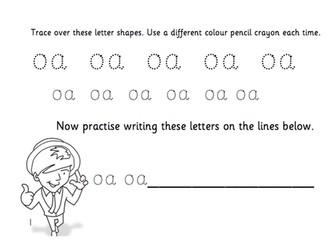 TES Phonics Does Handwriting - oa