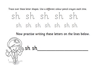 Mr Phonics Does Handwriting - sh
