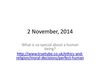 What makes a human special?