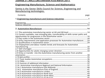 Engineering Manufacture, Science and Mathematics