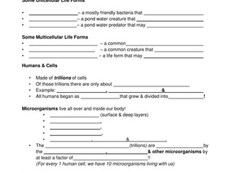 Introduction: Cells & Microorganisms & Microscopes