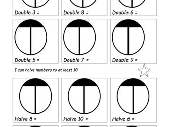 Nic and Tila learn halving and doubling