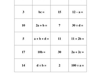 substitution loop cards