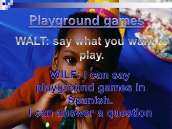 Spanish Playground Games