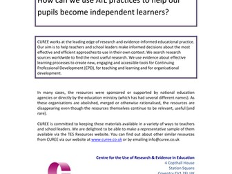 Research - AfL and independent learning