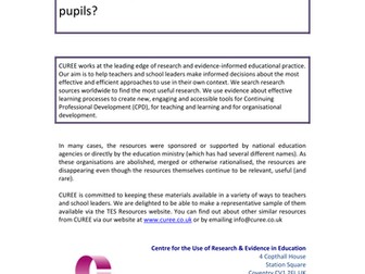 Research - cognitive acceleration