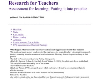 Research - what is AfL?