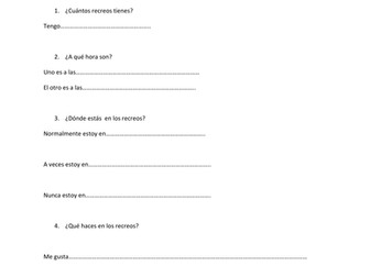 Mi tiempo libre en el colegio:El recreo