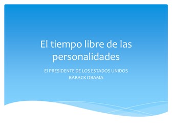 El tiempo libre de las personalidades.