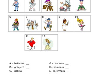 Las profesiones - juegos