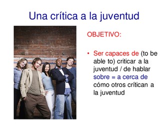 La juventud española - critica y modas