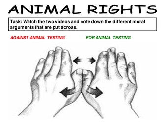 Animal Rights: Moral arguments linked to videos