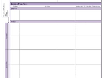 MFL Lesson Plan Template (KS3)