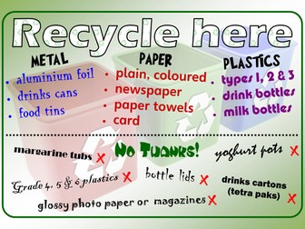 Recycle Here poster