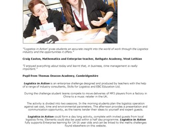 Logistics in Action 4 - Student Information Pack