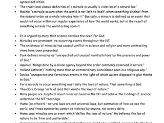 Investigations - miracles and science