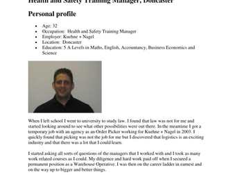 Health and Safety Training Manager case study