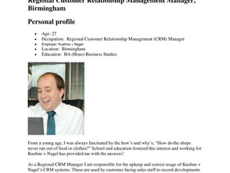 Regional Customer Relationship Management Manager