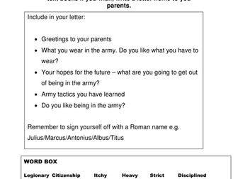 Letter from a Roman Soldier