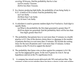 Binomial and Hypothesis Testing