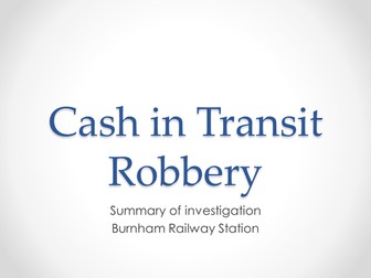 Uniformed Public Services - Investigation Lecture