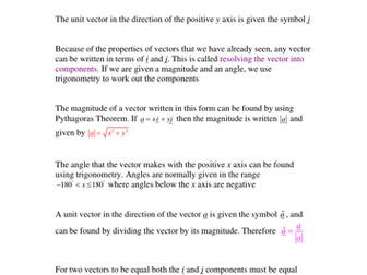 Introduction to vectors