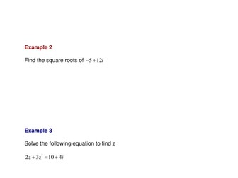 Complex Numbers