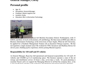 General Manager, Maxim Logistics Ltd Case Study