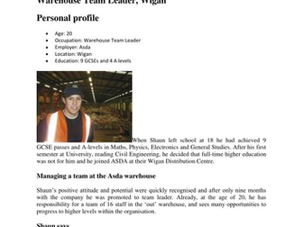 Warehouse Team Leader case study