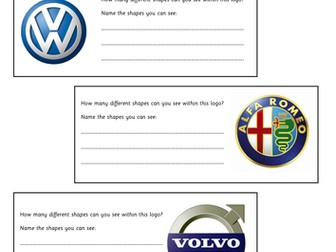 Car Logos - Shape Activity