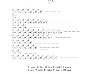 Number worksheets - Spanish