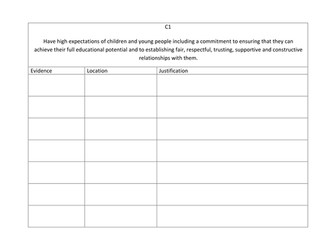 NQT Standards Log