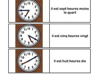 Quelle Heure est-il thinking skills