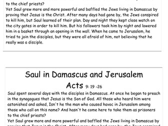 Saul's Conversion to Paul