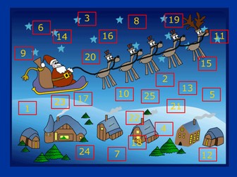 AQA C2 Revision Game as an Advent Calendar