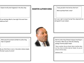 Martin Luther King sheet