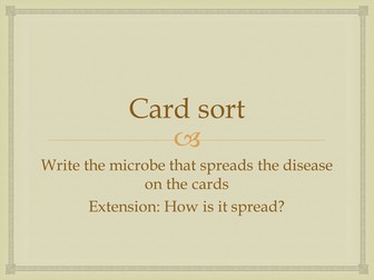 Pasteurisation, Cholera, Chlorine, Body's Defences